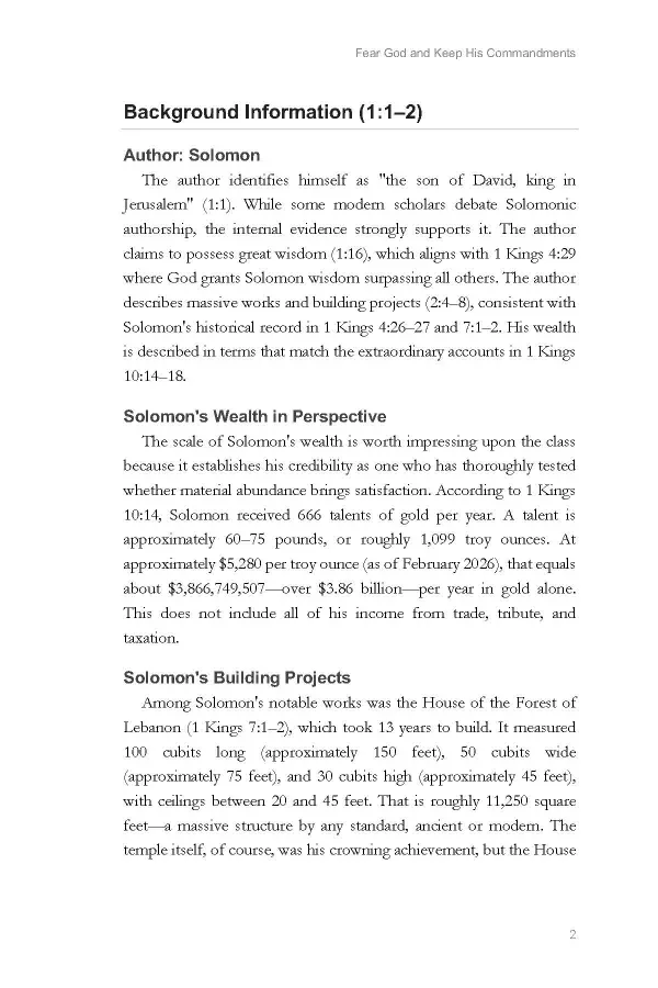 Ecclesiastes Teacher's Edition | Bible-Study Workbook - Image 11
