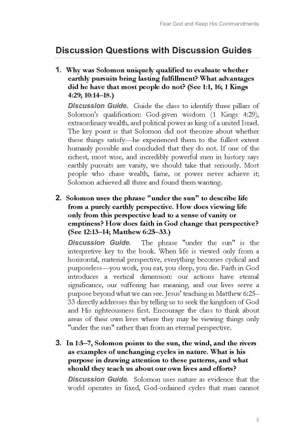 Ecclesiastes Teacher's Edition | Bible-Study Workbook - Image 5