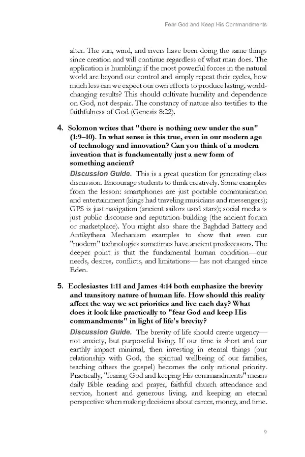Ecclesiastes Teacher's Edition | Bible-Study Workbook - Image 4